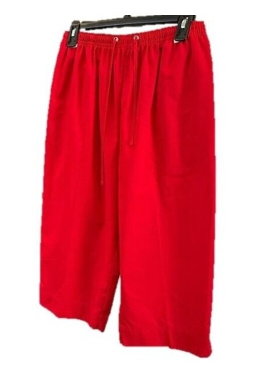 Karen Scott Pants - KAREN SCOTT SPORT Red Short Capri's